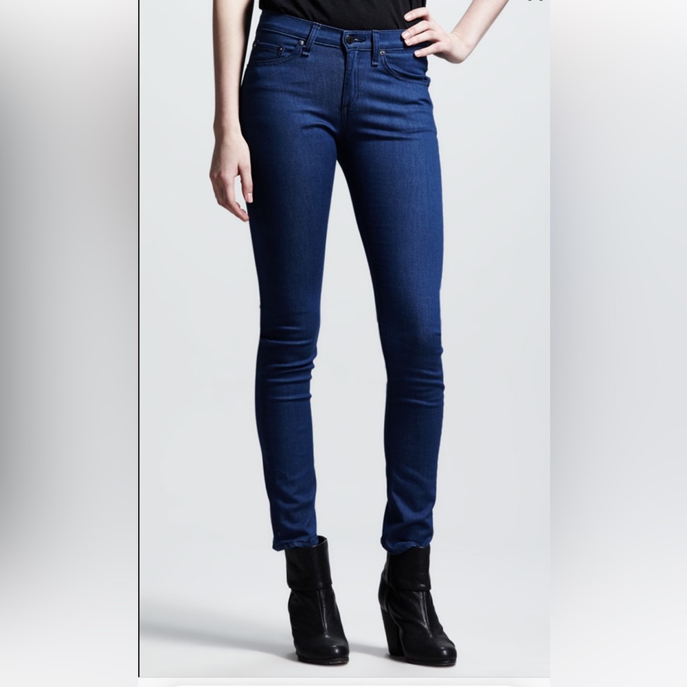 rag & bone/JEAN- The High-Rise Skye Lightweight Skinny Jeans